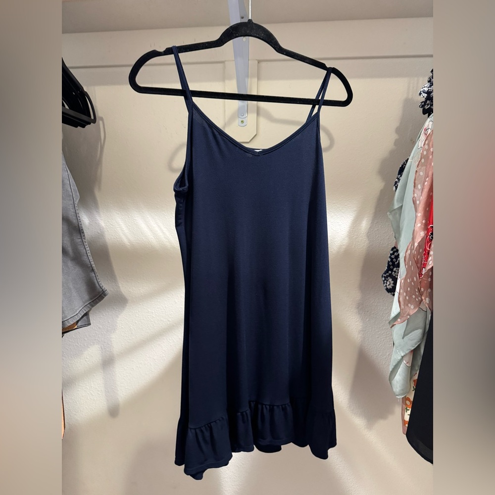 Green Envelope Dark Blue medium dress